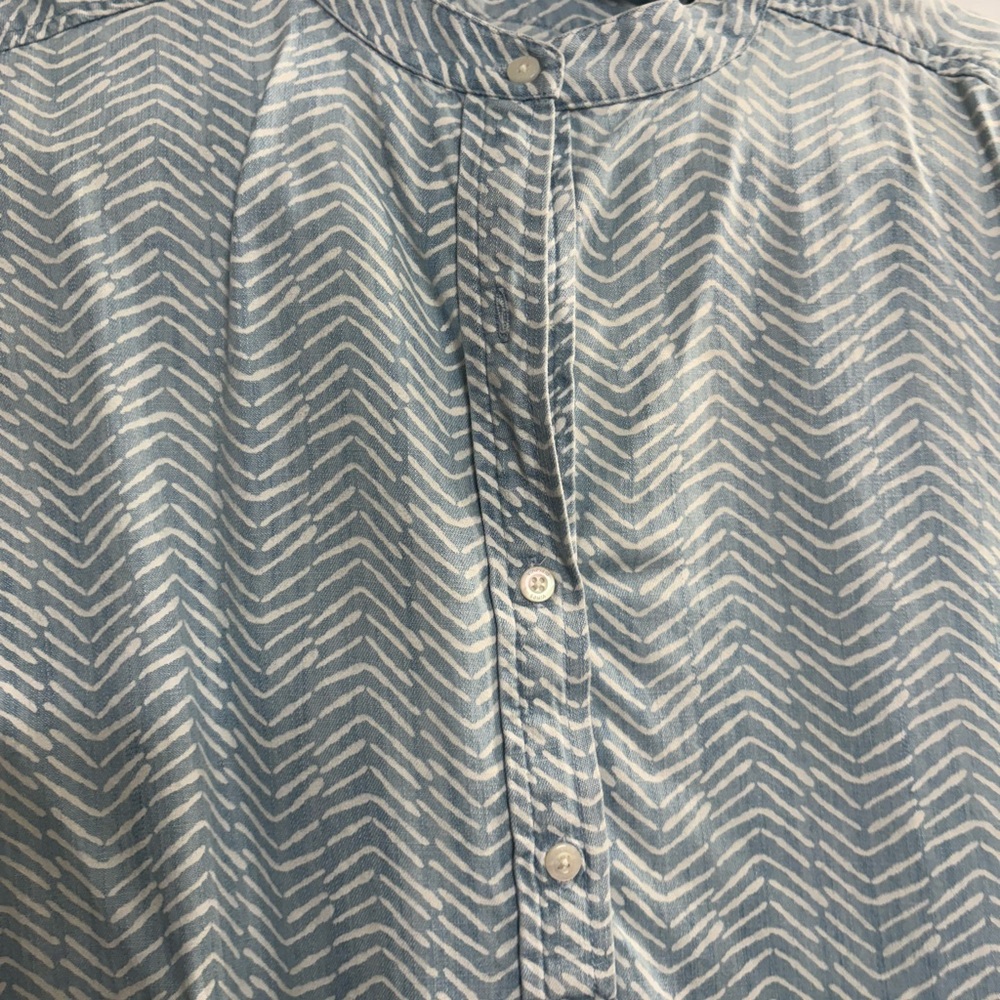Vineyard Vines‎ Blue and White Zigzag Dress size 2 - Picture 5 of 12
